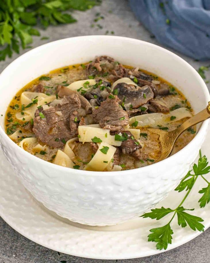 Beef Stroganoff Soup
